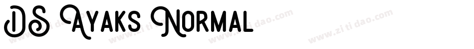 DS Ayaks Normal字体转换